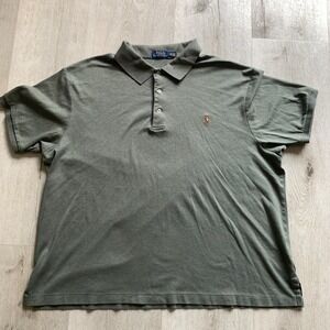 Polo Ralph Lauren Men's 2XB Green Short Sleeve Classic Fit Polo Shirt